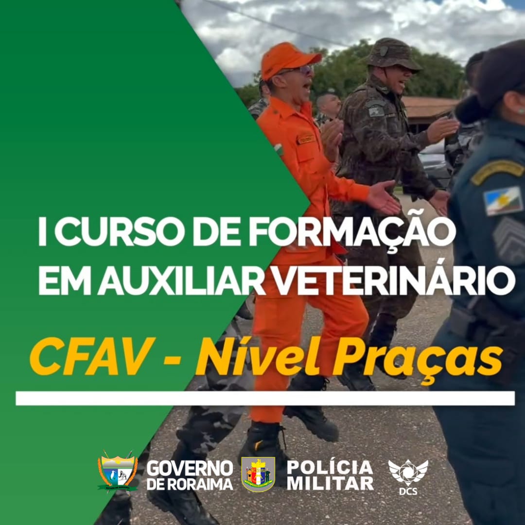 Encerramento do Curso de Auxiliar de Veterinário da PMRR